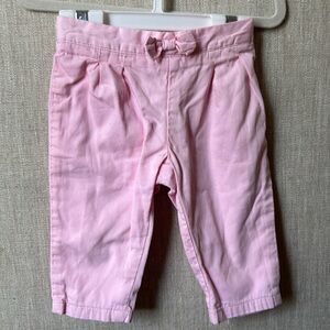 Janie and jack pink pants size 6-12m